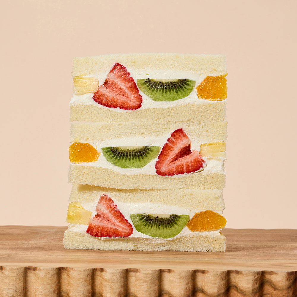 Japanese style fruit sandwich