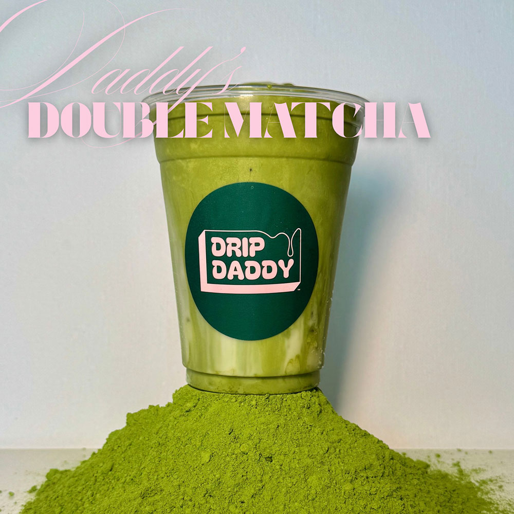 Iced matcha latte