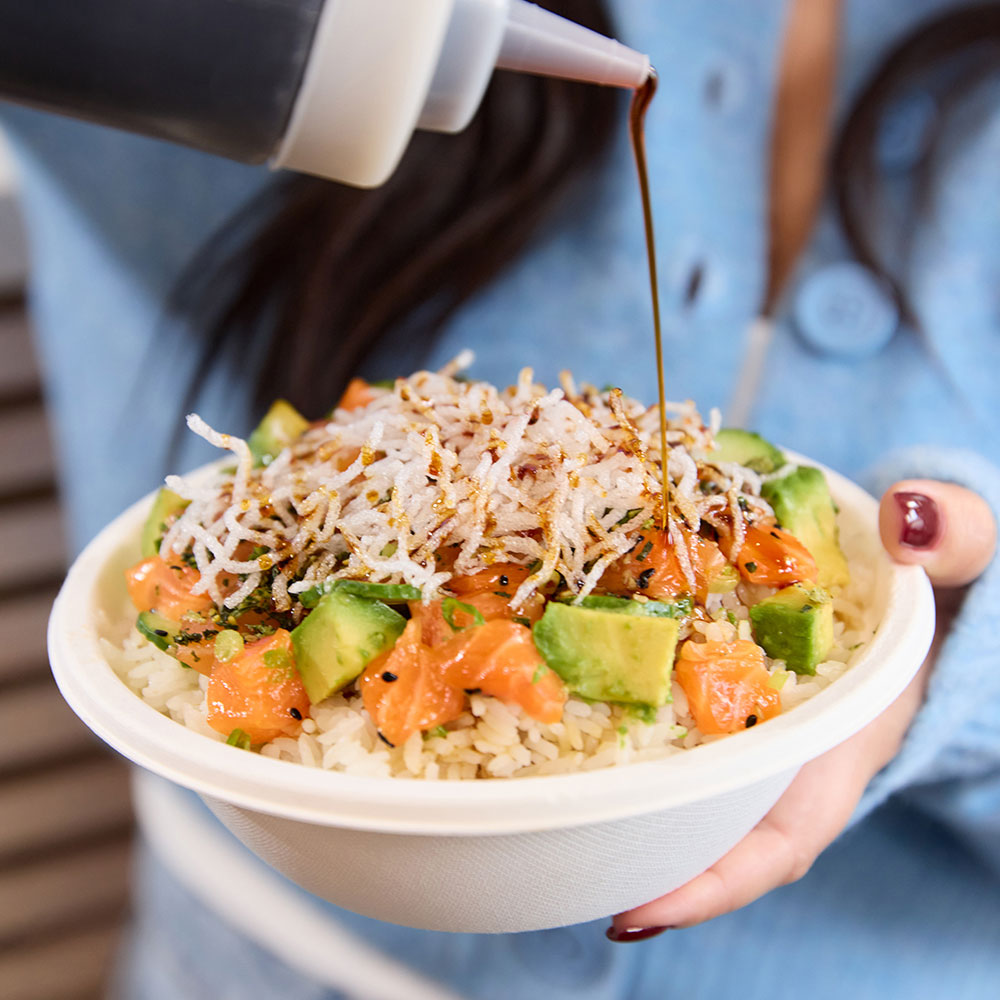 Salmon poke bowl