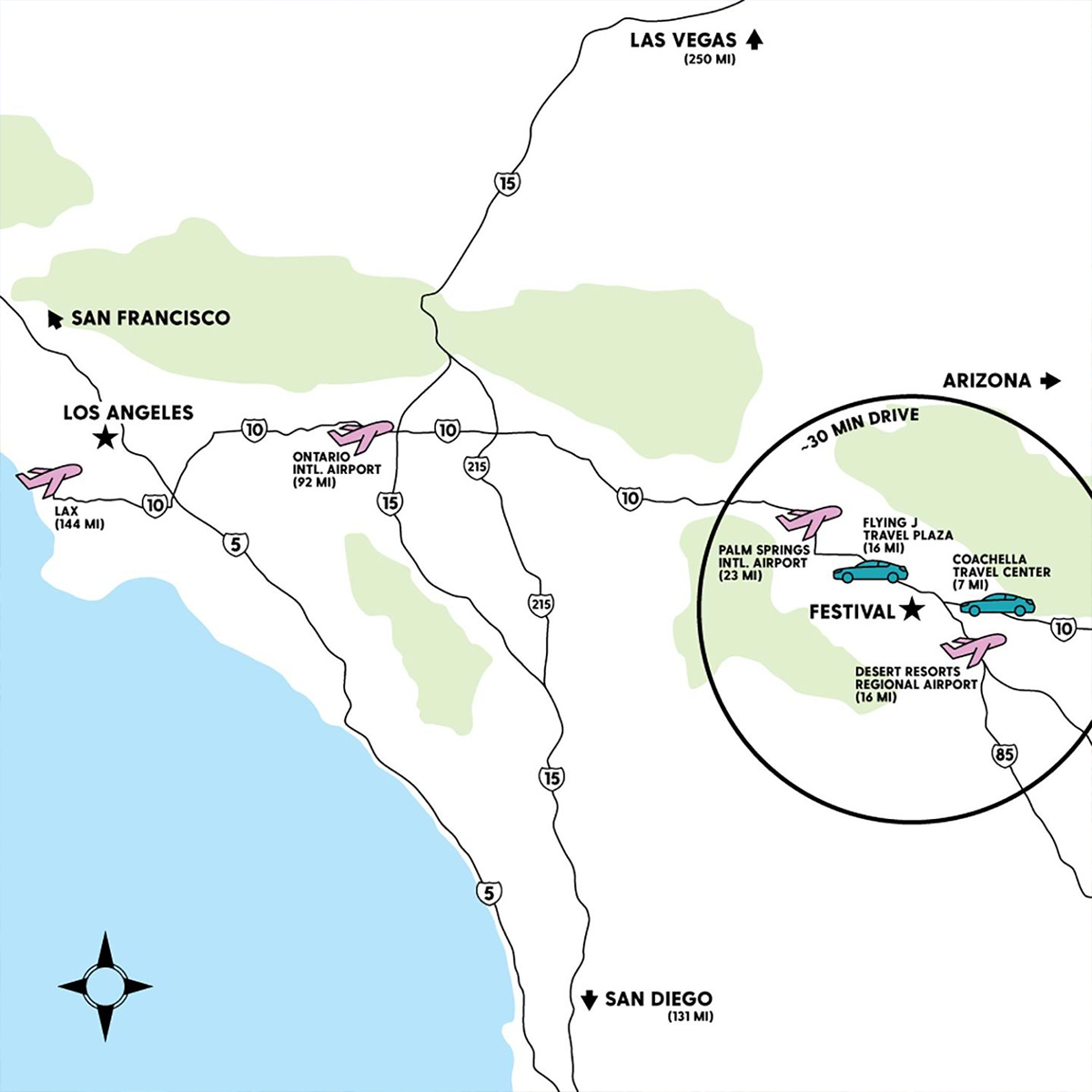 driving instructions map