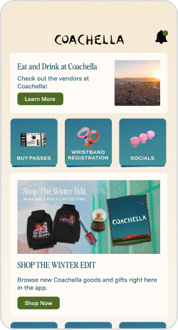 Festival App Home